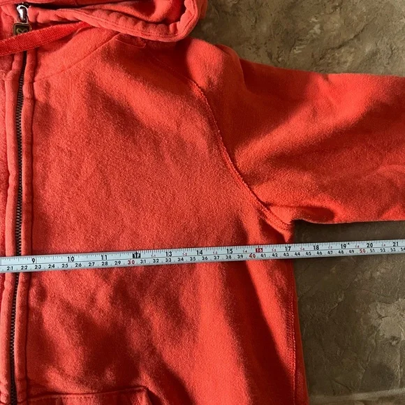 Aritzia TNA Y2K Orange Full-Zip Hoodie Size S - Picture 7 of 9